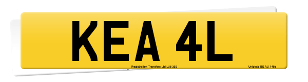 Registration number KEA 4L